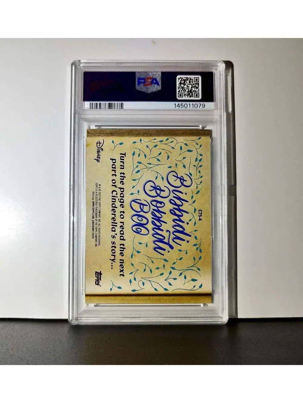 Gus is rescued by Cinderella 2025 Topps Disney #C75-4 Cinderella PSA 10